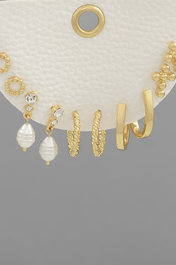 Cross & Multi Style Set Earrings