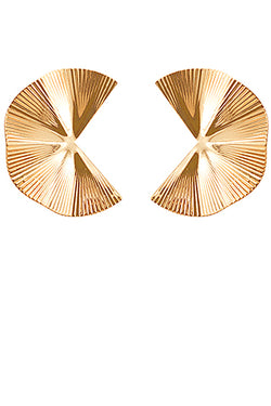 Wavy Spiral Metal Earrings