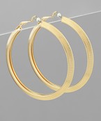 Omega Chain Angled Hoops