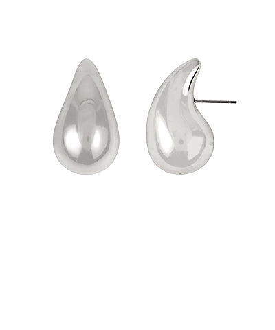 Puffy Teardrop Earrings