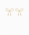 Brass Wire Bow Earrings
