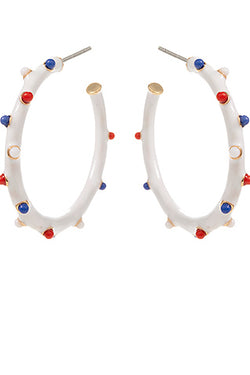 45mm Patriotic Color Enamel Hoops