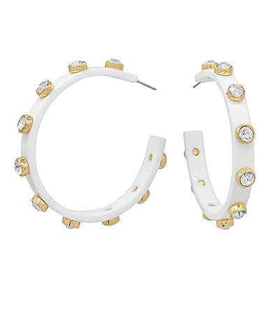 Crystal Station Acetate Hoops