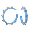 Crystal Acetate Hoops Mint
