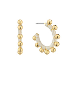 Trimmed Ball & Wrapped Thread Hoops