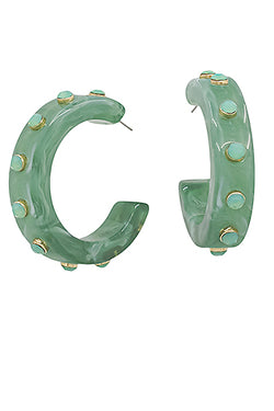 Crystal Station Acetate Hoops