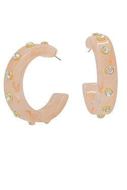 Crystal Station Acetate Hoops