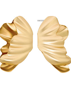 Shell Shape Metal Earrings