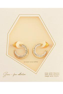 Layered Crystal Open Hoops