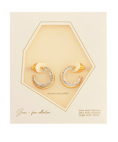 Layered Crystal Open Hoops