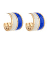 Wide Two-Tone Acrylic Hoops