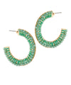 Glass Beaded Hoops