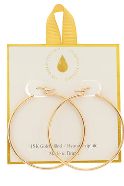 Gold Dipped Metal Hoops