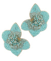 Flower Beaded Earrings