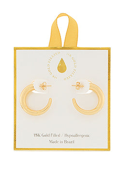 18K GF Hoops - Graduated Hoops