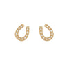 Studded Horseshoe Earrings