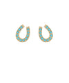 Studded Horseshoe Earrings