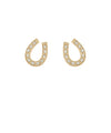 Studded Horseshoe Earrings