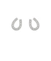 Studded Horseshoe Earrings