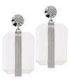 Bar & Organic Square Earrings