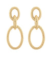 Linked & Textured Oval Earrings