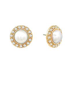 Round Pearl Earrings