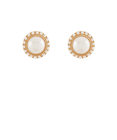 Dome Pearl Earrings