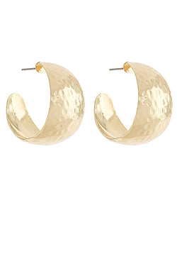 Gold Dipped Thick Hoops