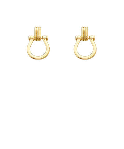 Horsebit Earrings