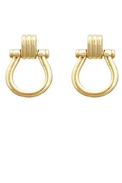 Horsebit Earrings
