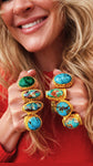 Real Gemstone Cocktail Ring