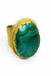 Real Gemstone Cocktail Ring