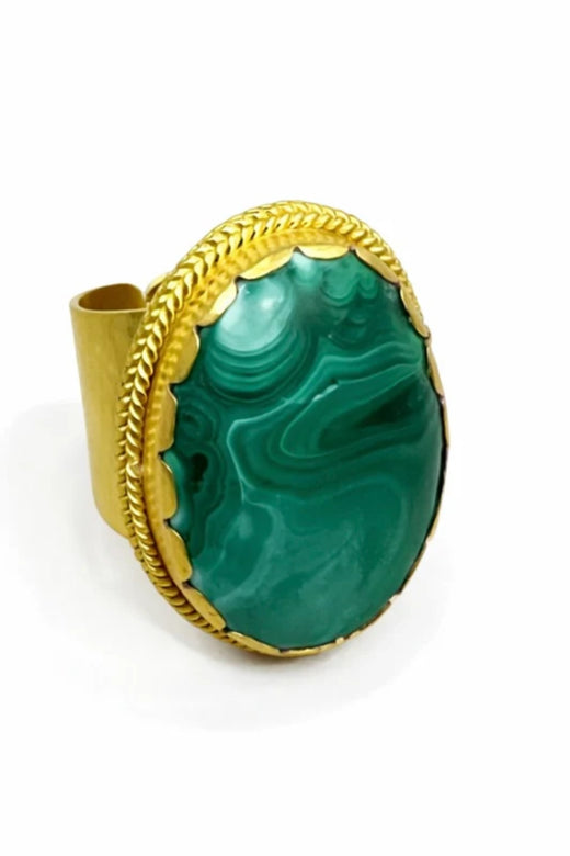 Real Gemstone Cocktail Ring
