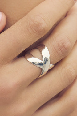 Julie Vos, Catalina X Ring - Silver