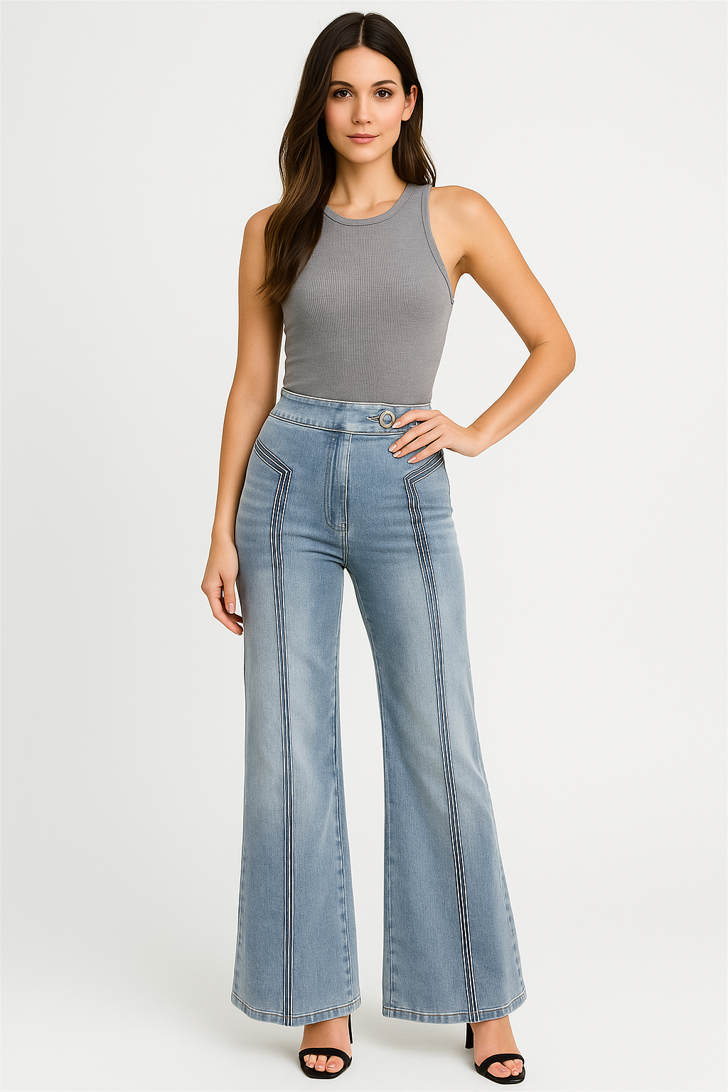High Waist Wide Leg Jeans