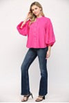 Puff Sleeve Ruffle Shirt