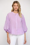 Puff Sleeve Ruffle Shirt
