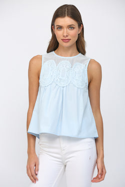 Lace Trimmed Tank