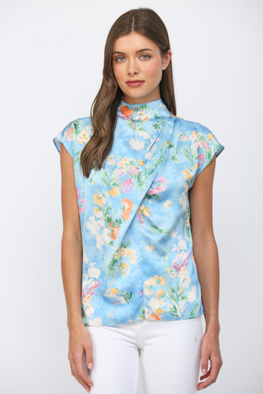 Floral Satin Top