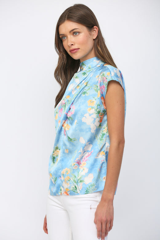 Floral Satin Top
