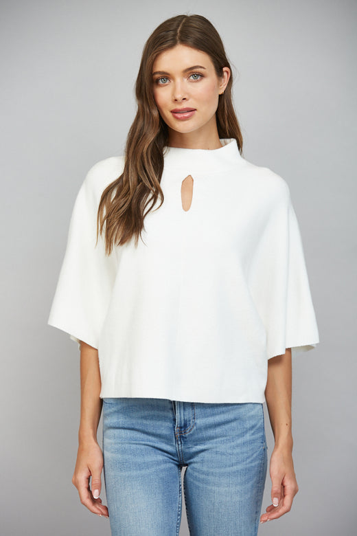 Keyhole Bell Sleeve Sweater