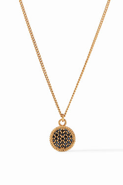 Julie Vos, Fleur-de-Lis Solitaire Reversible Necklace - Iridescent Sapphire Blue
