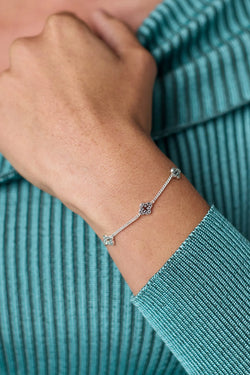 Julie Vos, Florentine Delicate Bracelet - Silver
