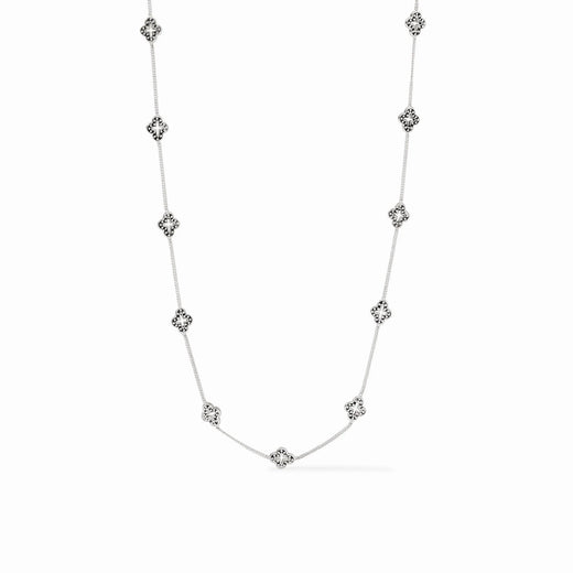 Julie Vos, Florentine Demi-Delicate Station Necklace - Silver
