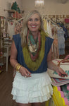 Crane Fringe Scarf