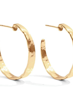 Large Gold Gilded Hoops