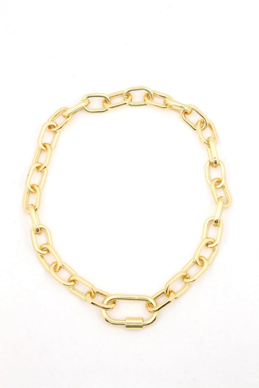 Luxe Link Enamel Chain Necklace