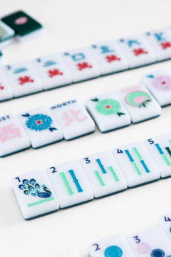 Green & White House Tiles by The Mahjong House