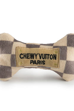 Checker Chewy Vuiton Dog Toy