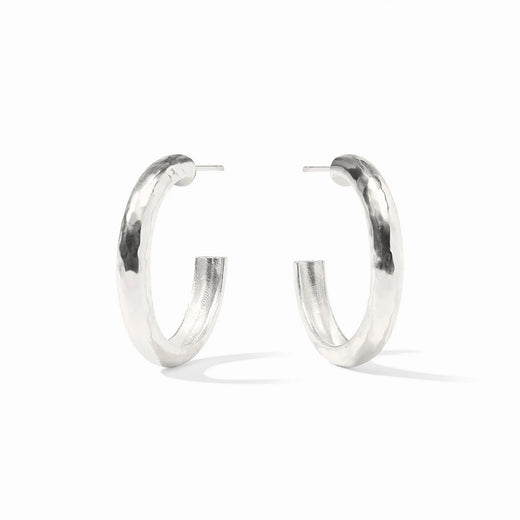 Julie Vos, Havana Hoop - Silver - Medium